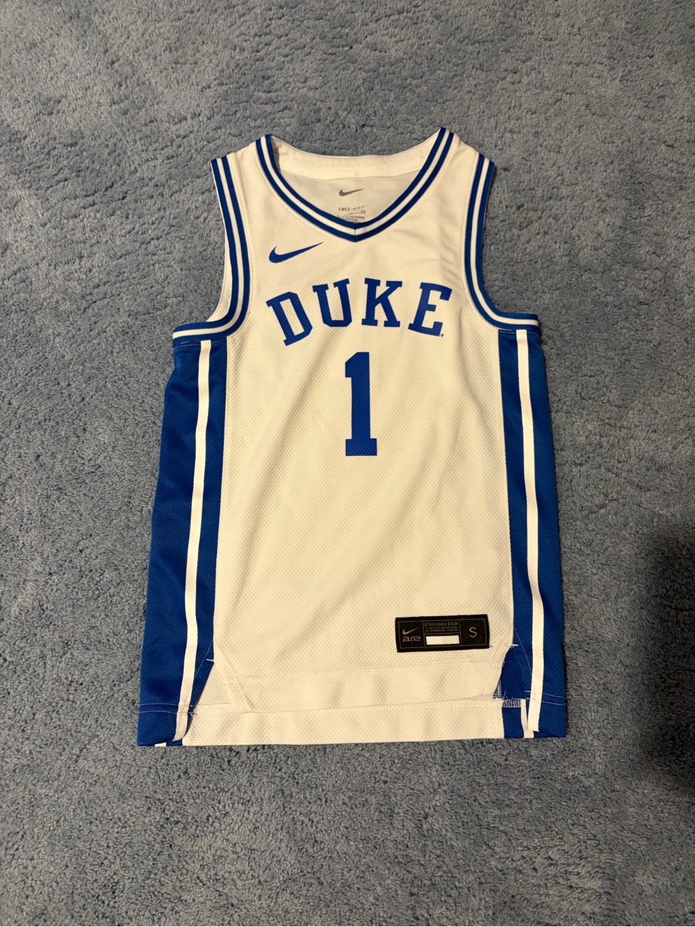 Nike Elite Duke #1 Zion Williamson NCAA Basketball Jersey Youth Small